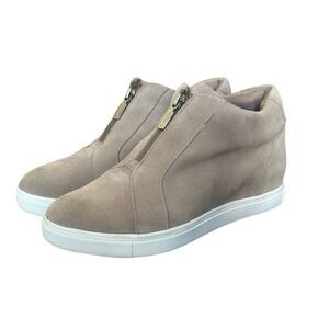 BLONDO Women’s Glenda Waterproof Suede Mushroom Sneaker Zip Booties Size 7 1/2